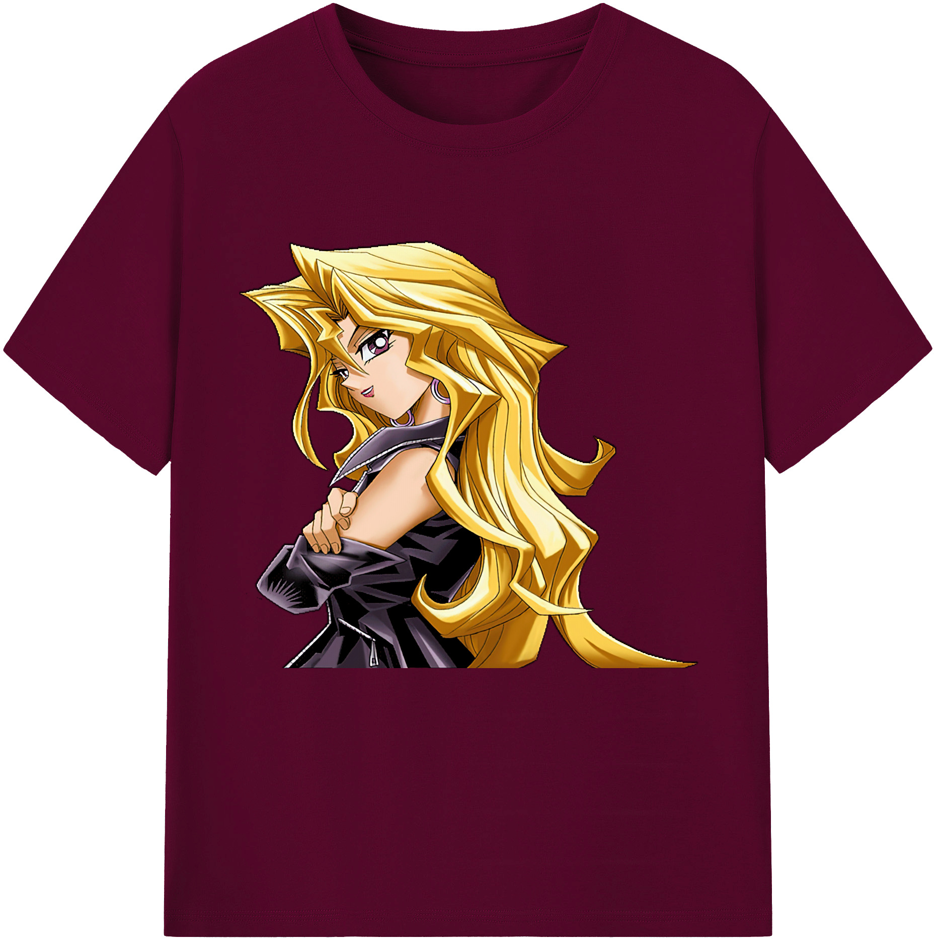 （画像用） 遊☆戯☆王 Yu-Gi-Oh! レディースカジュアルプリントTシャツ（綿100％）